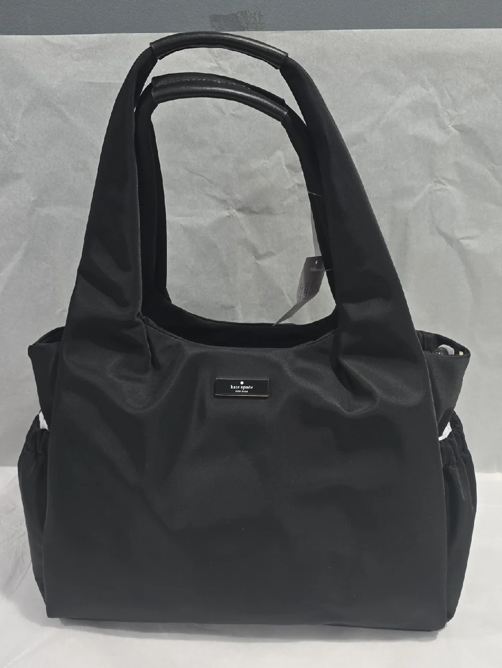 Kate Spade Carter Nylon Large Baby Bag, Black